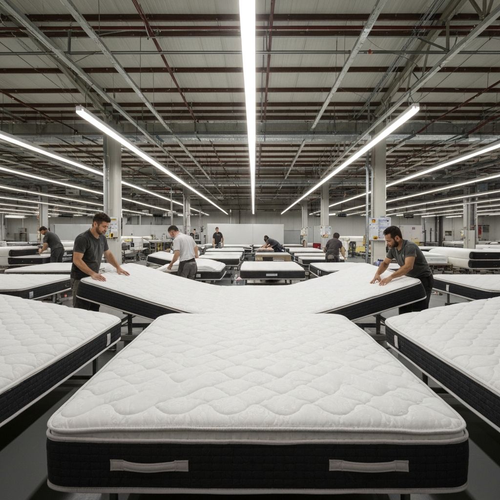 Serta mattress manufacturing facility in the USA